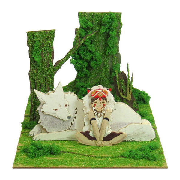 Miniaturkunst | Prinzessin Mononoke: San und der Wolf