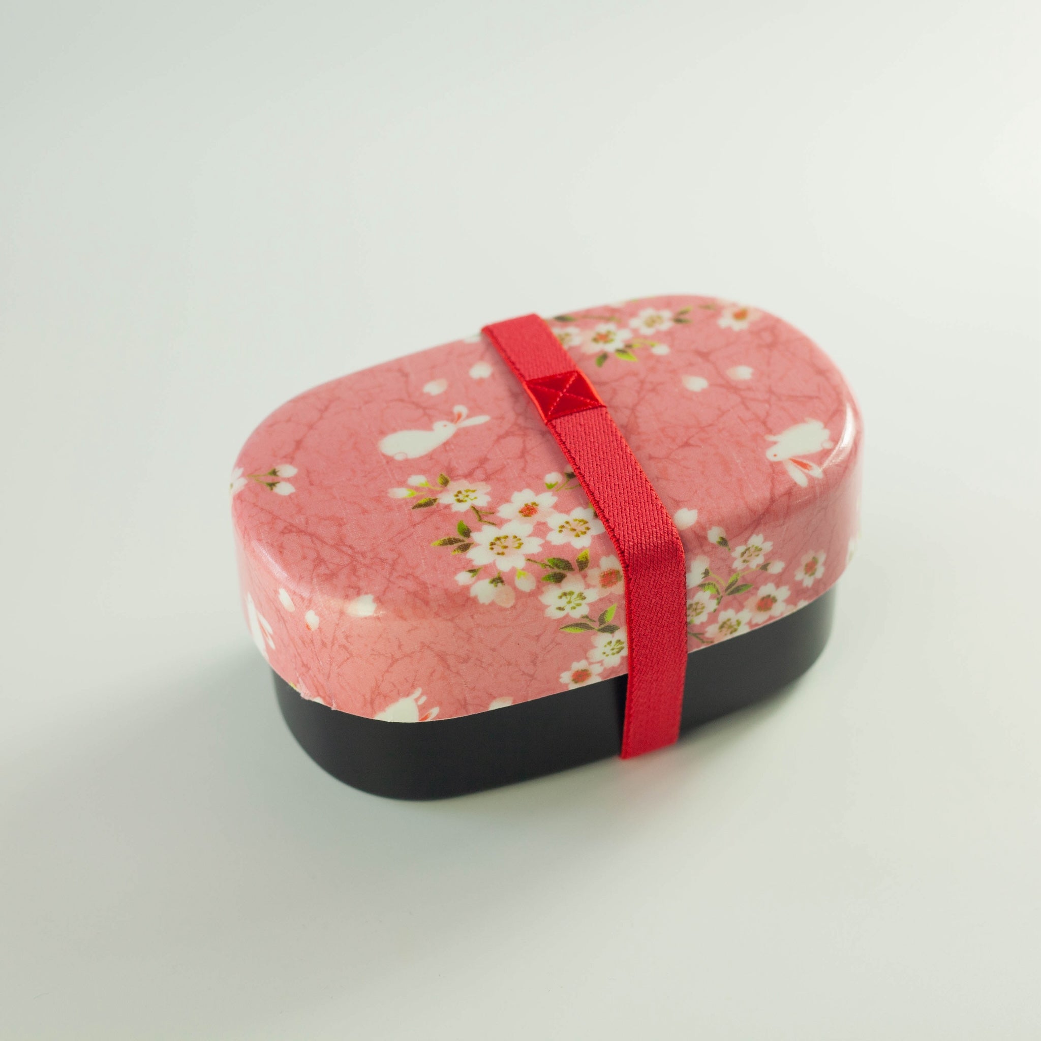 Sakura Rabbit Oval Bento Box 570ml | Pink