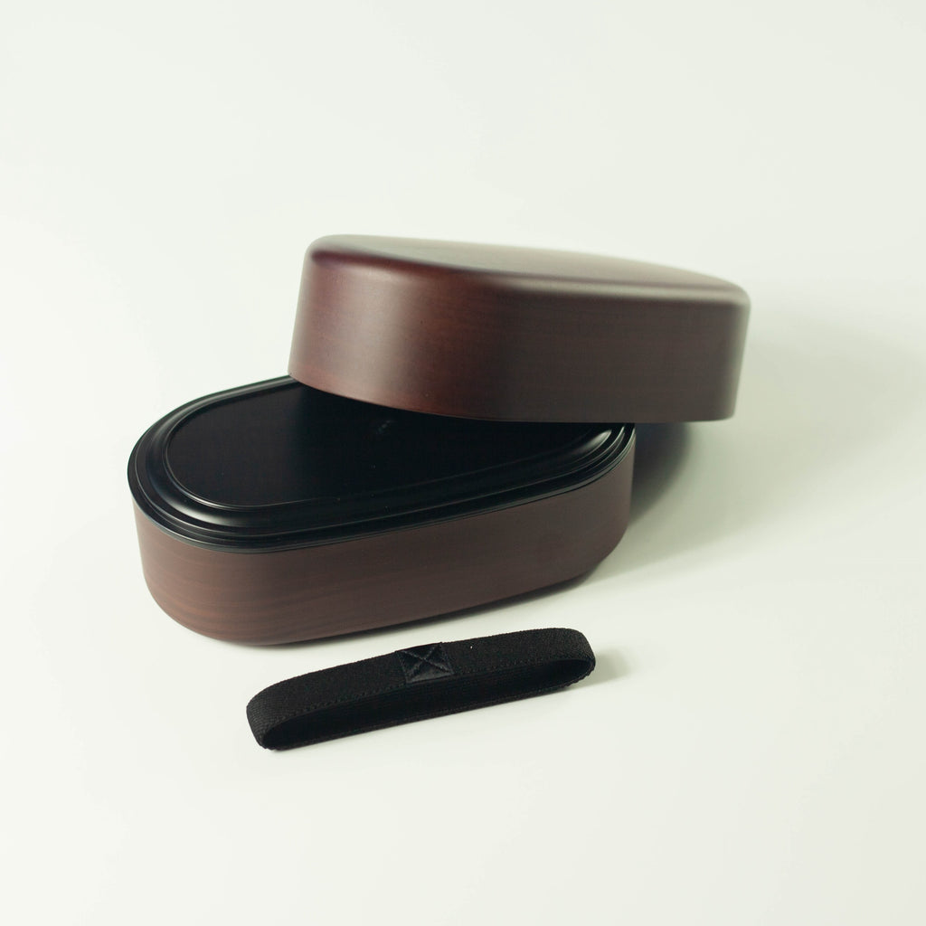 Fiambrera ovalada de dos niveles | Jumbo Mokume, 830 ml