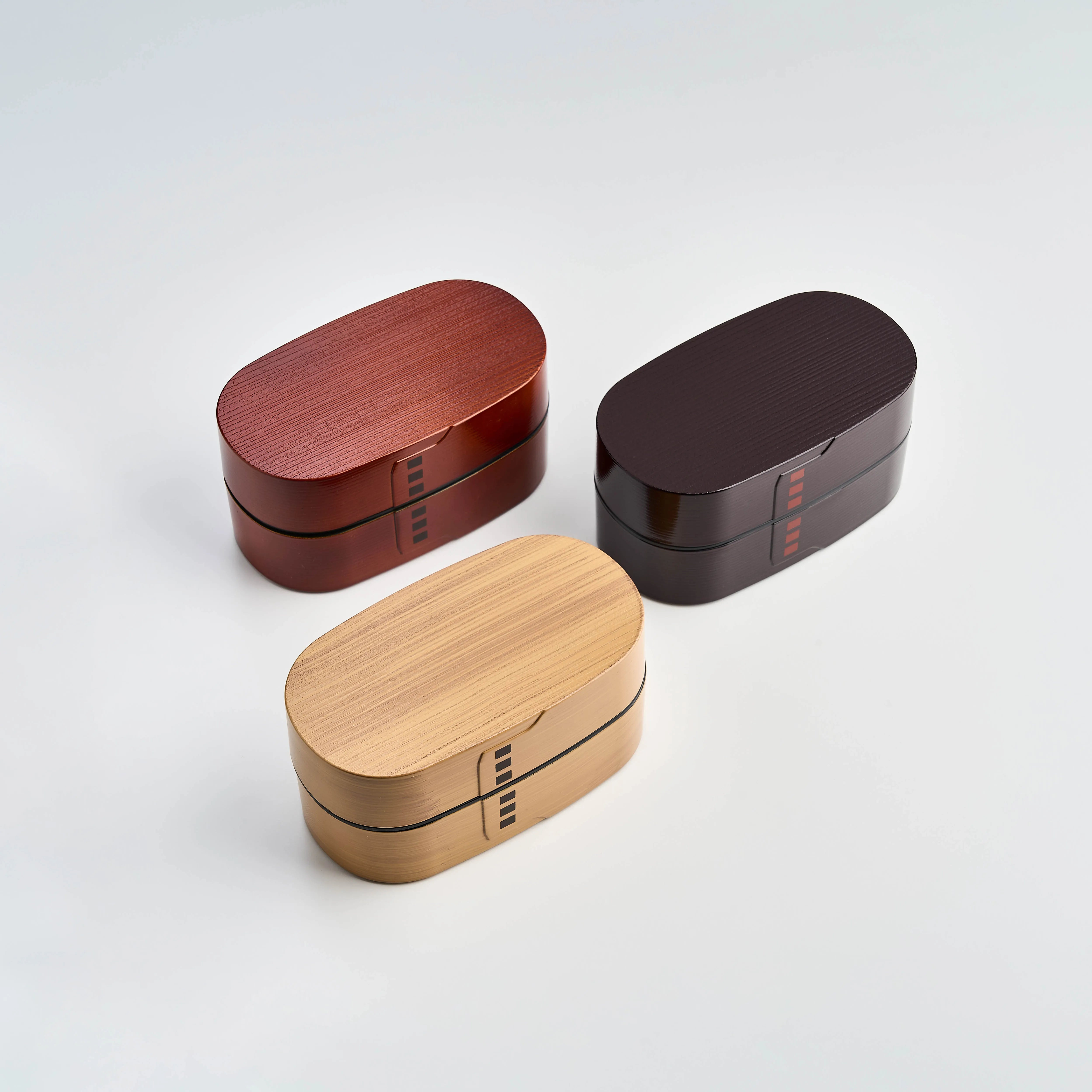 Caja Bento en tono madera Nuri Wappa | Madera Clara 900mL
