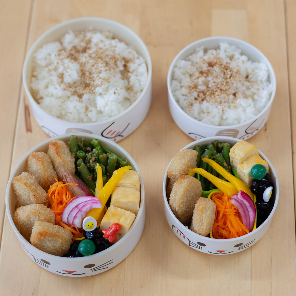 Kokeshi Bento | Maneki-Neko White