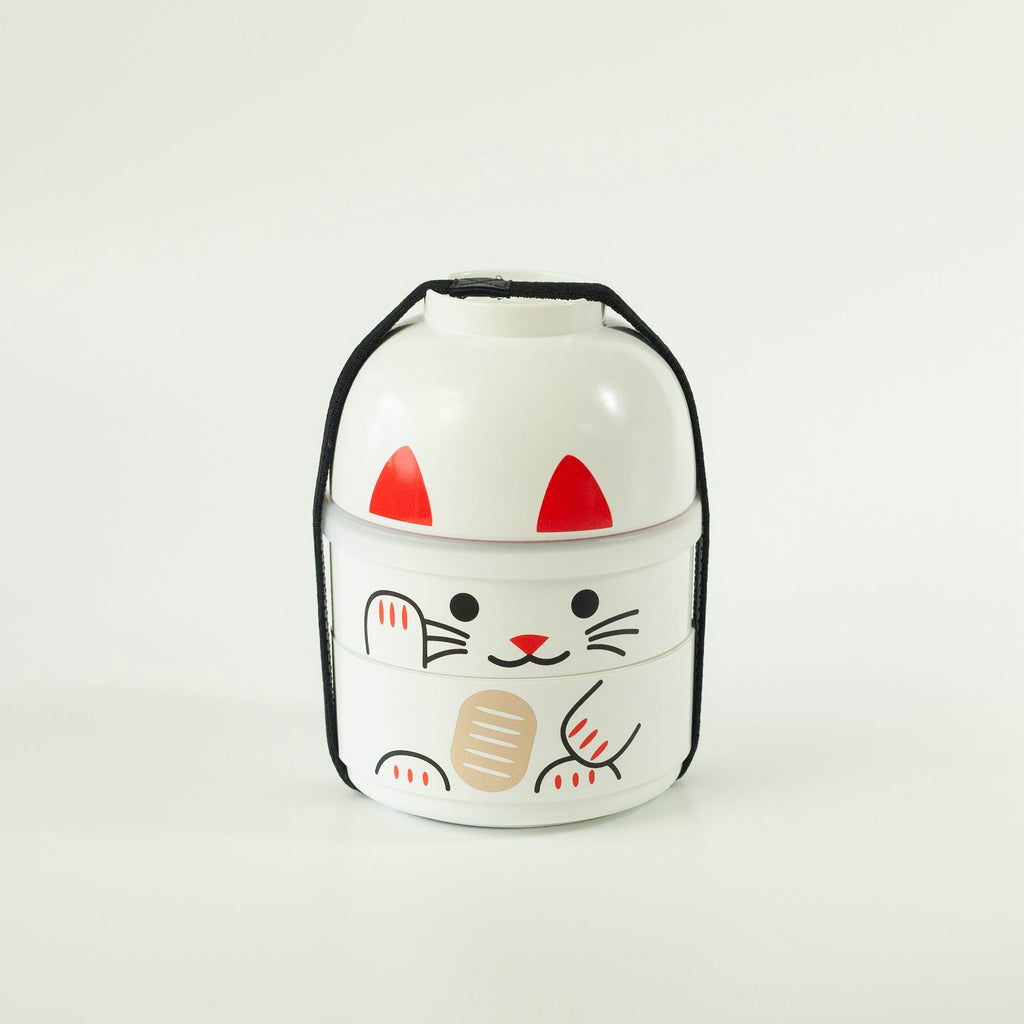 Kokeshi Bento | Maneki-Neko White