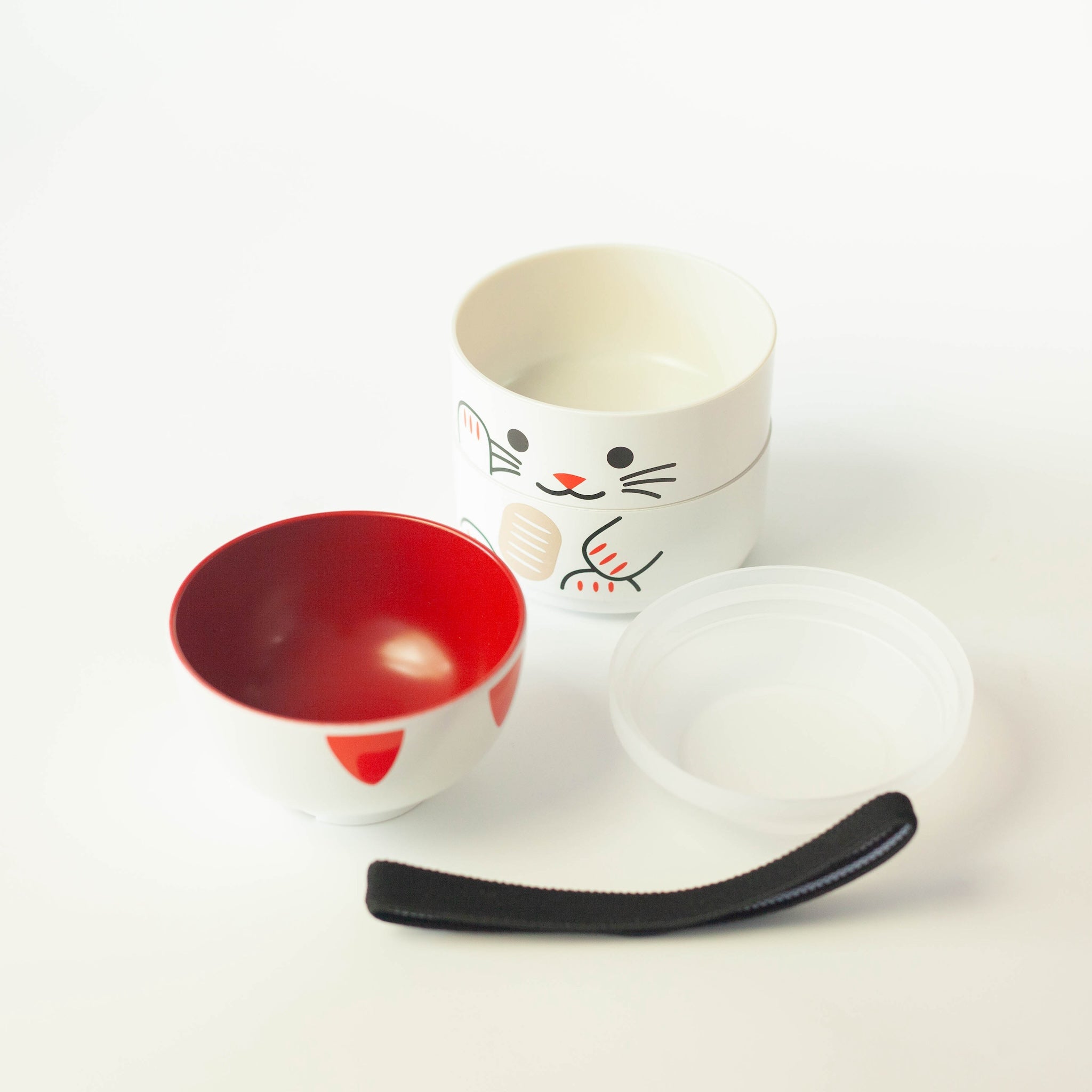 Kokeshi Bento Box | Maneki Neko White