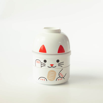 Kokeshi Bento | Maneki-Neko Weiß