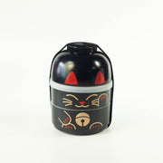 Kokeshi Bento Box | Maneki Neko Black