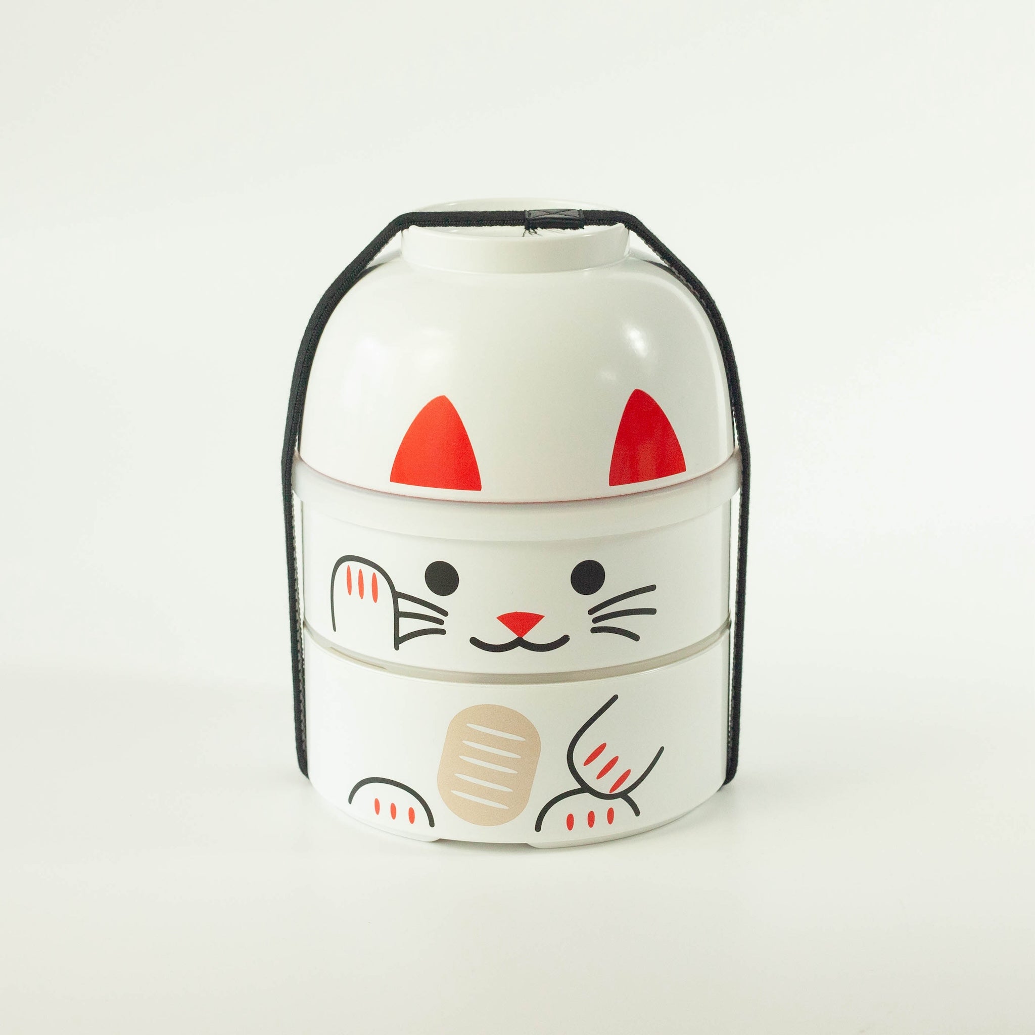 Big Kokeshi Bento Box | Maneki-Neko White
