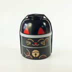 Big Kokeshi Bento Maneki-Neko Black 1200mL