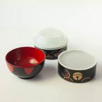 Big Kokeshi Bento Maneki-Neko Black 1200mL