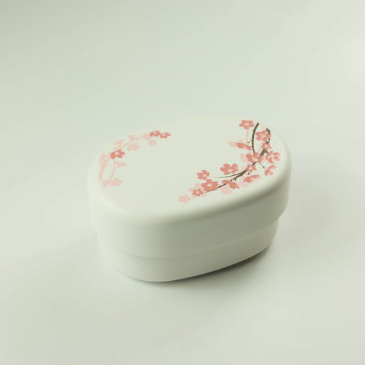 Sakura Compact Bento | White (390mL)