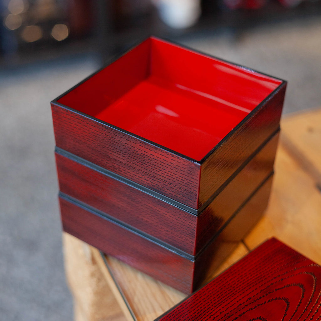 3-tier Mokume Picnic Bento Box (15cm)