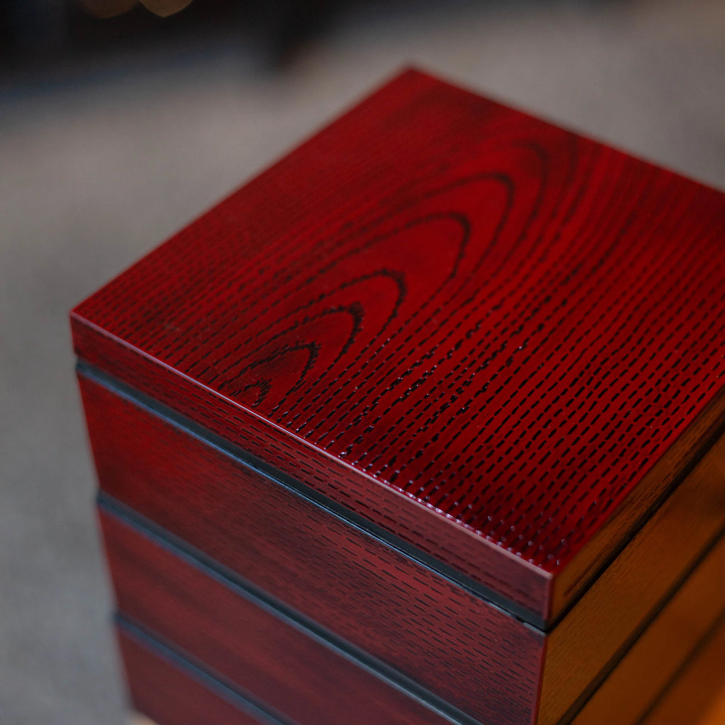 3-tier Mokume Picnic Bento Box (15cm)