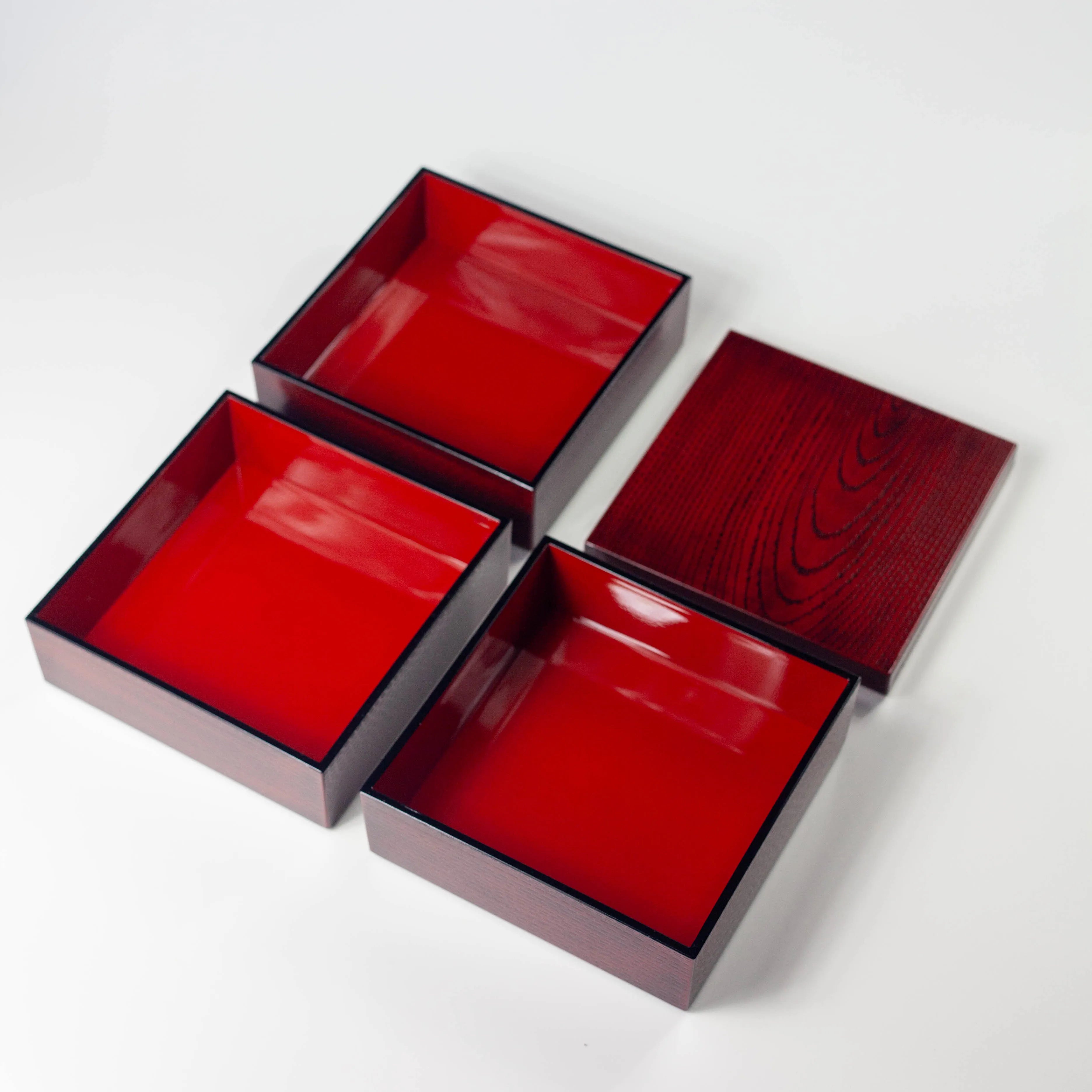 3-tier Mokume Picnic Bento Box (15cm)