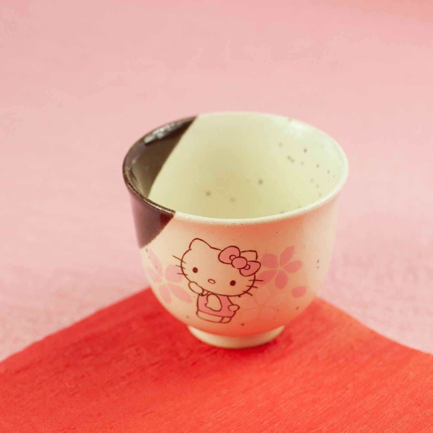 Hello Kitty Mino-yaki Sakura Japanese Tea Cup