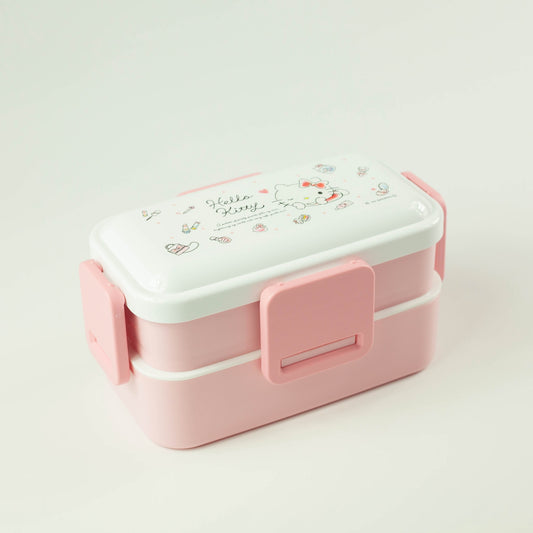 Bento de dos niveles de Hello Kitty | Acuarelas