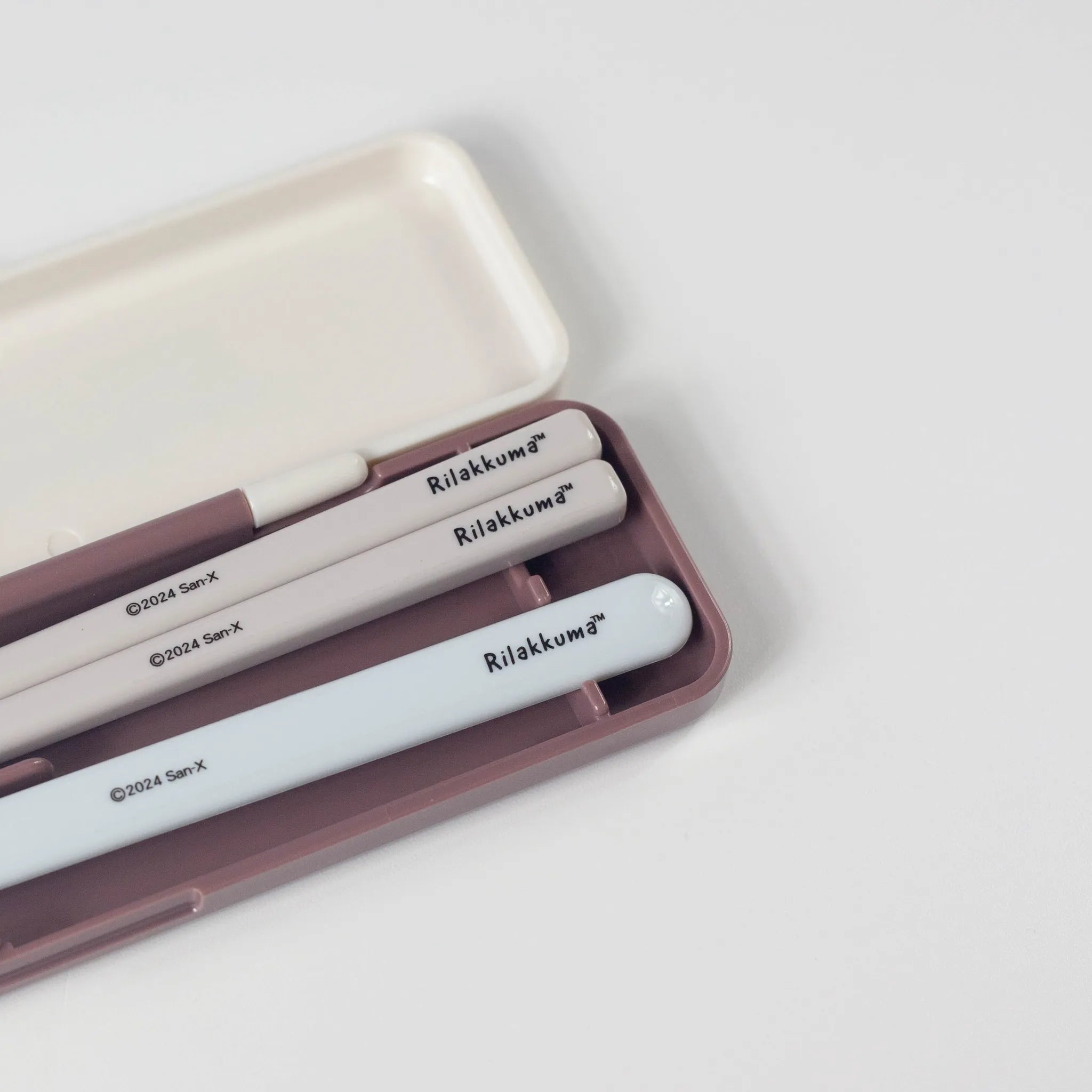 Juego de palillos y cuchara de Rilakkuma