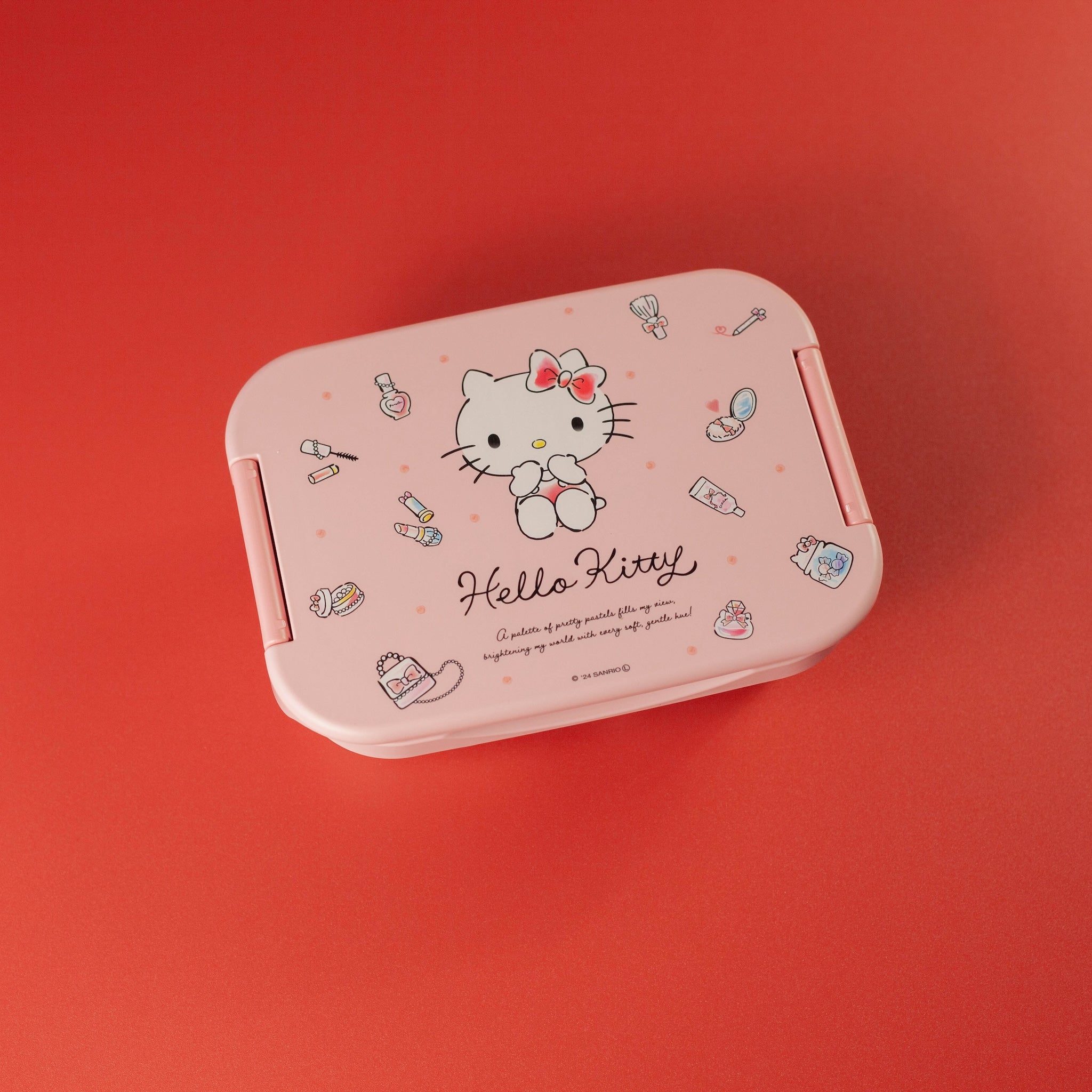 Hello Kitty One-Tier Shikiri Bento Box | Water Colors (500ml)