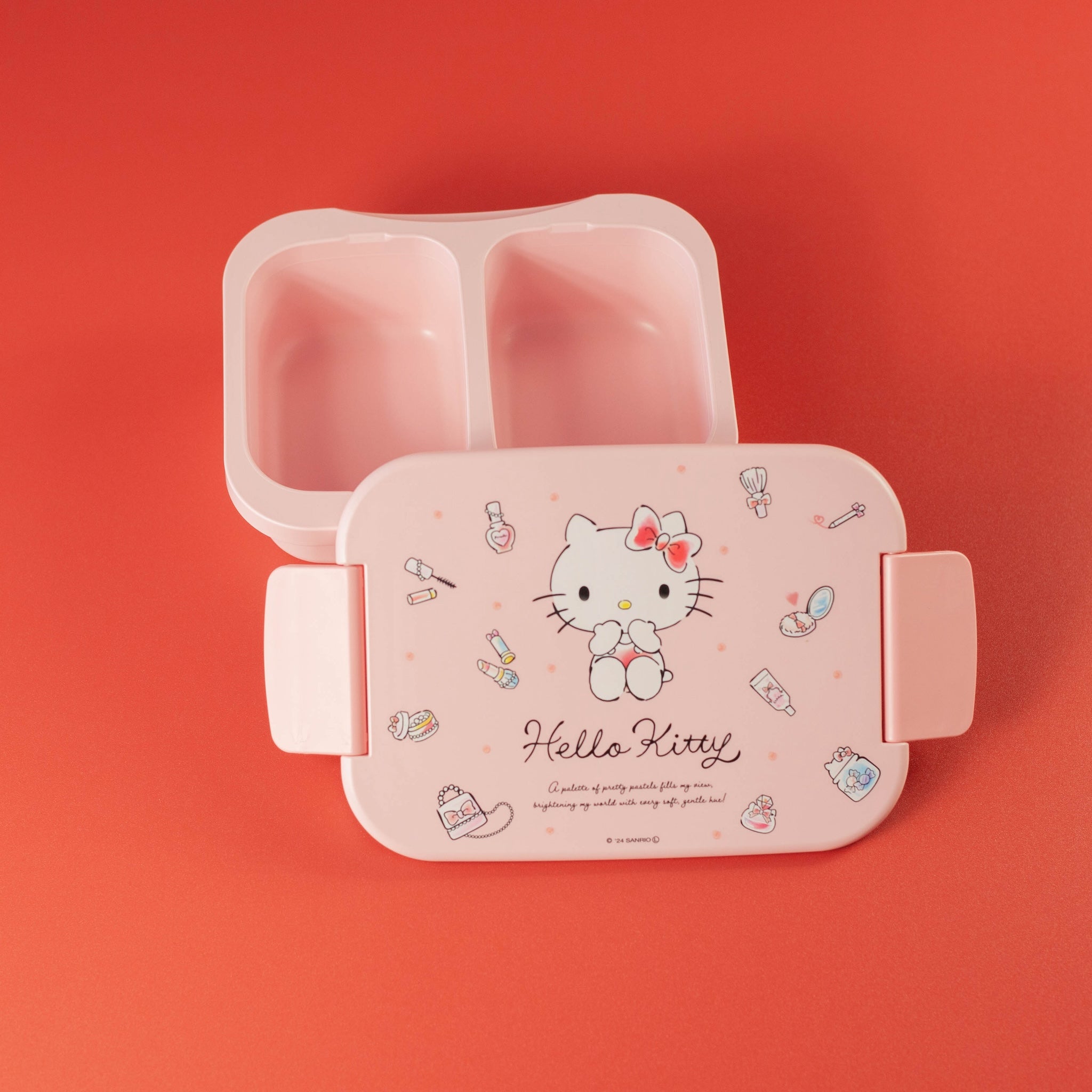 Hello Kitty One-Tier Shikiri Bento Box | Water Colors (500ml)