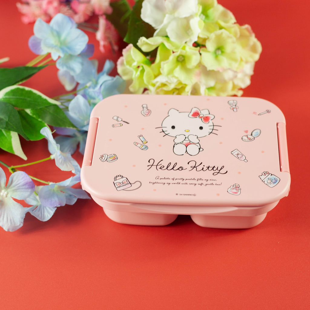 Hello Kitty One-Tier Shikiri Bento Box | Water Colors (500ml)