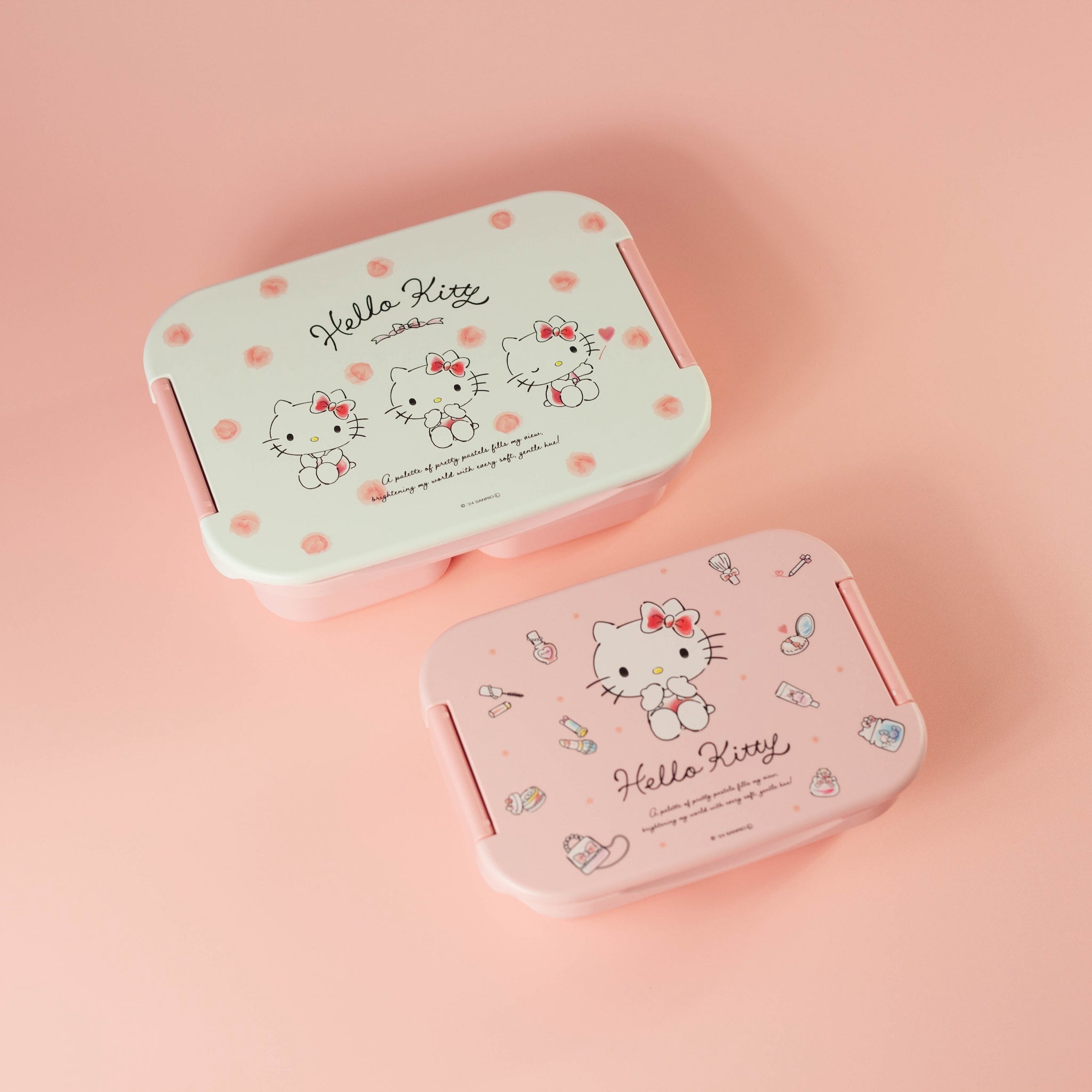 Hello Kitty One-Tier Shikiri Bento Box | Water Colors (500ml)