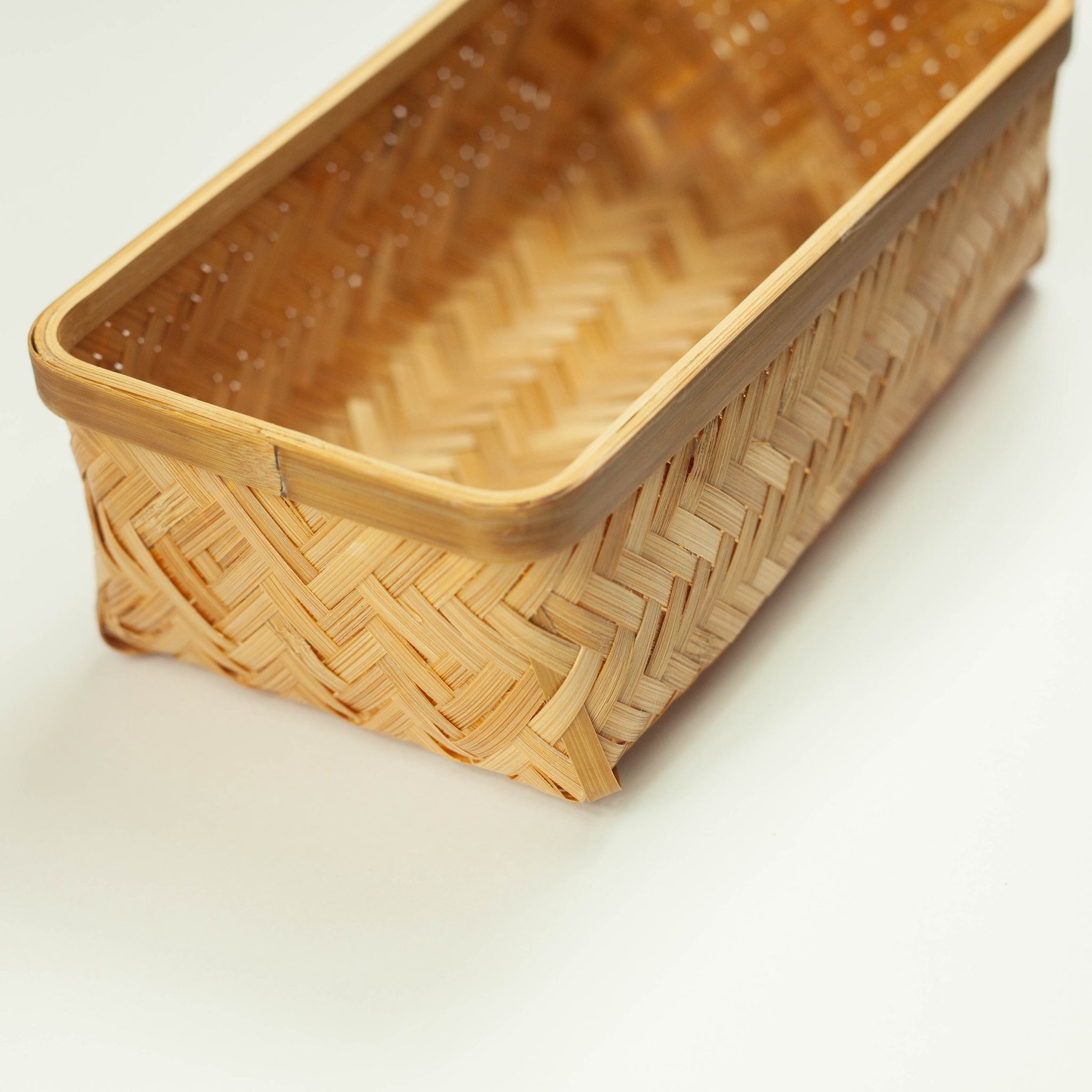 Caja Bento de Bambú Tejido