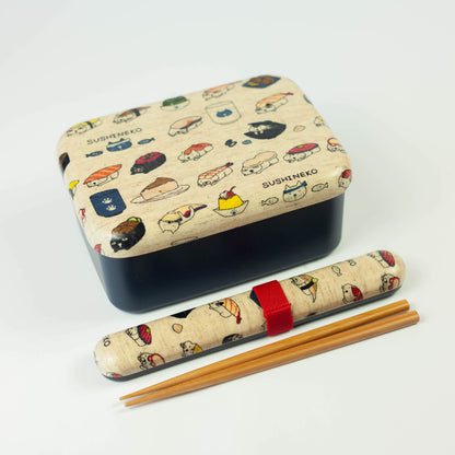Caja Bento original de un nivel | Sushi Neko (870ml)