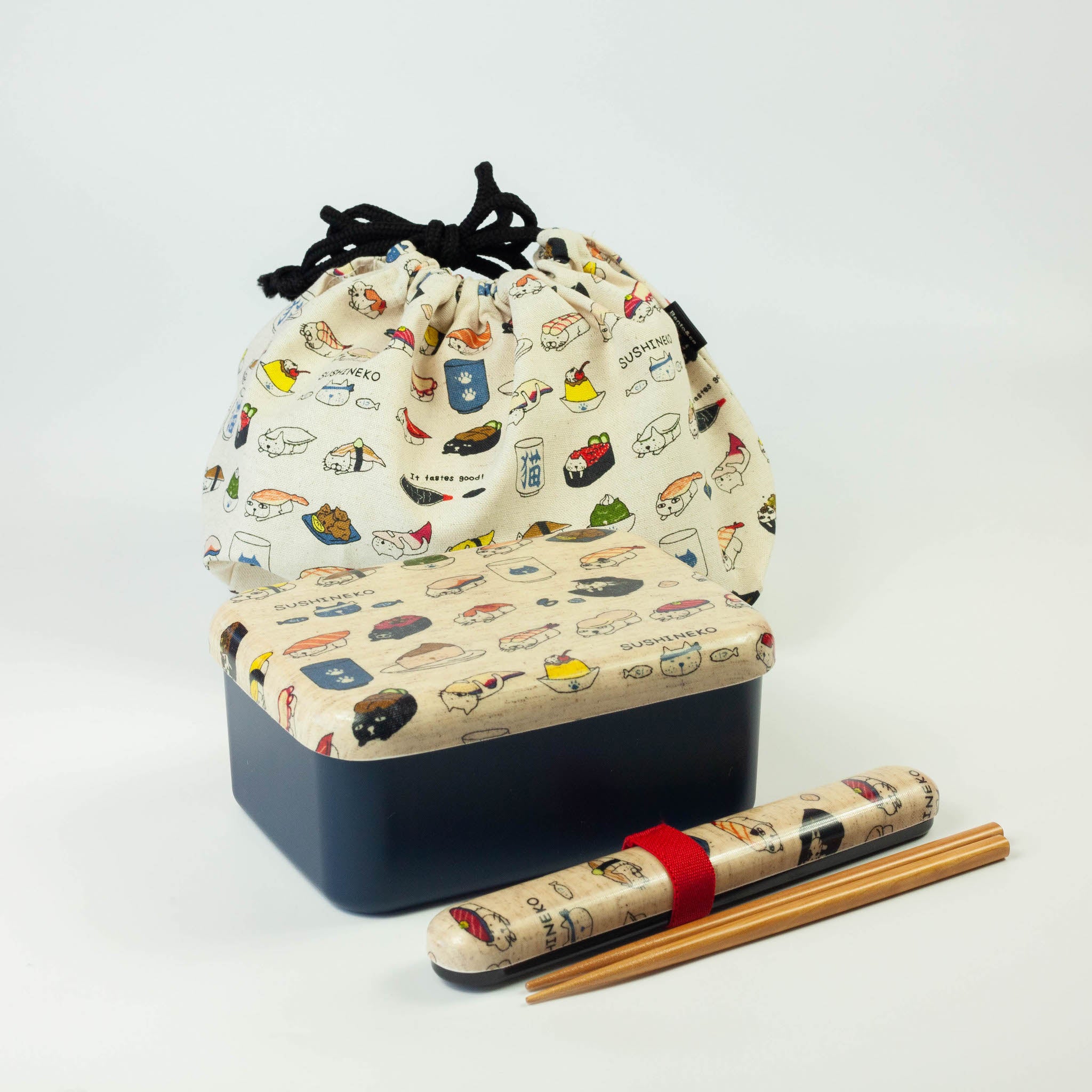Original One Tier Bento Bundle | Sushi Neko 870ml