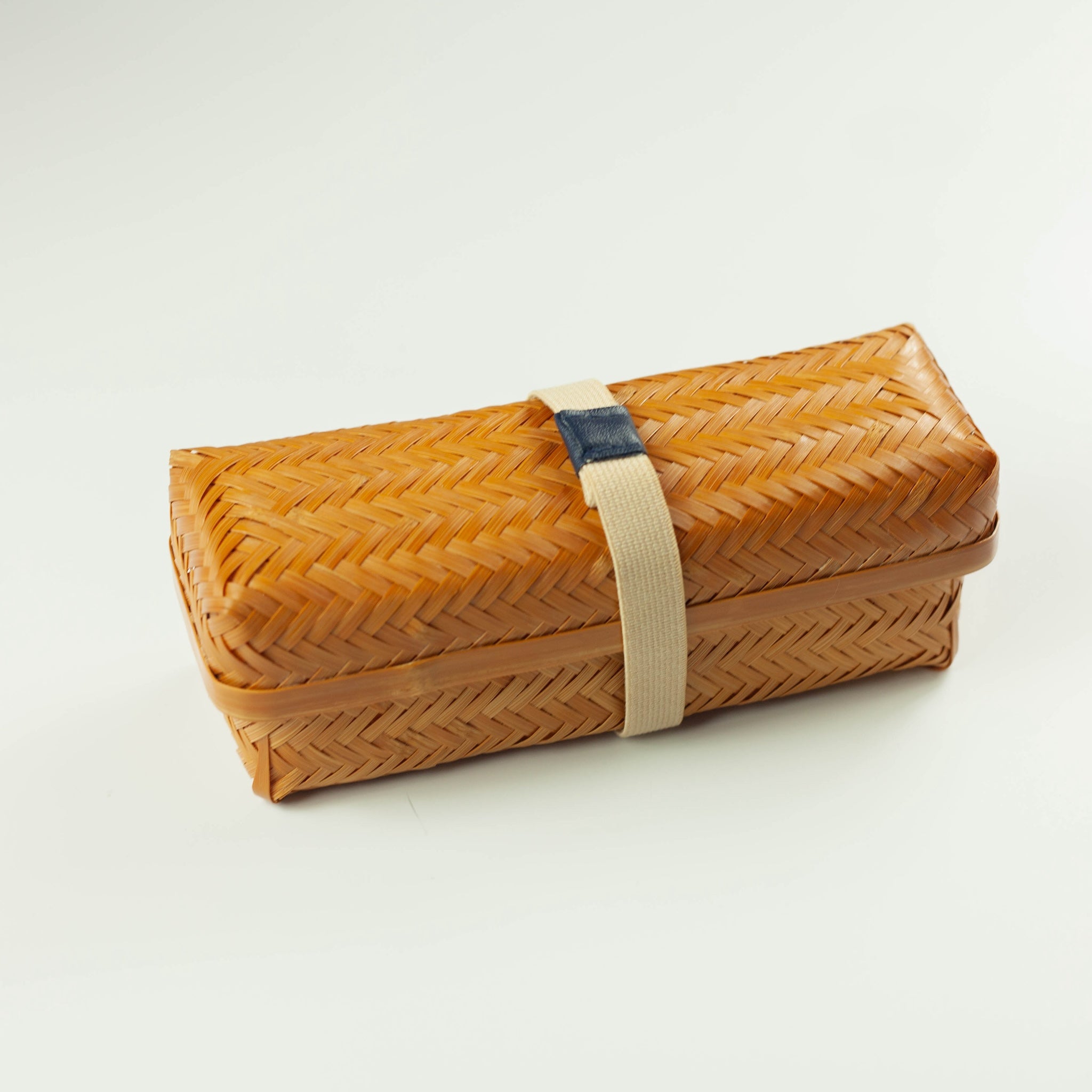 Caja Bento de Bambú Tejido | Largo (580 ml)