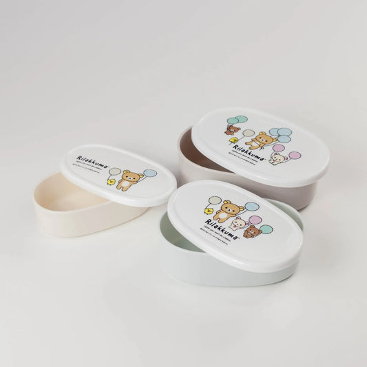 Rilakkuma Three-Piece Bento Box Set