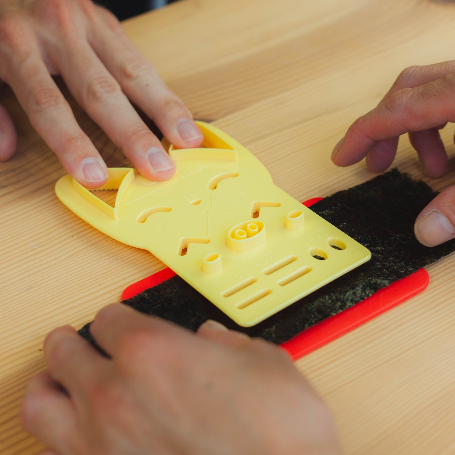 Juego de moldes para arroz al curry con animales risueños