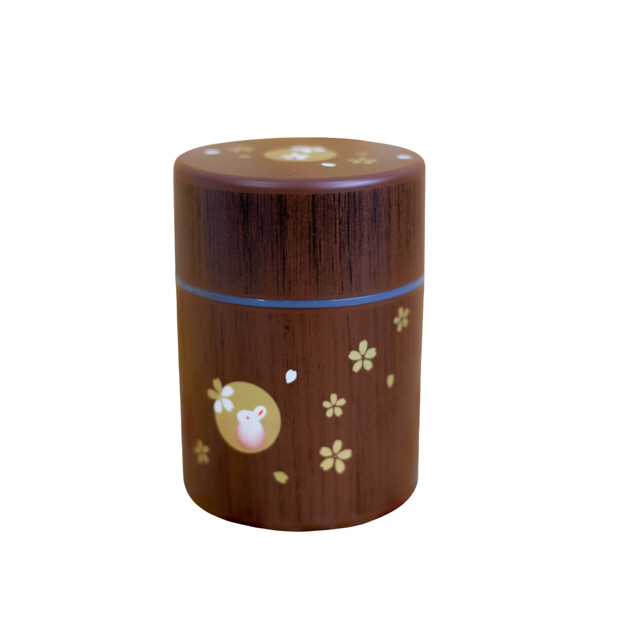 Usagi Woodgrain Tea Canister | Small (250mL)
