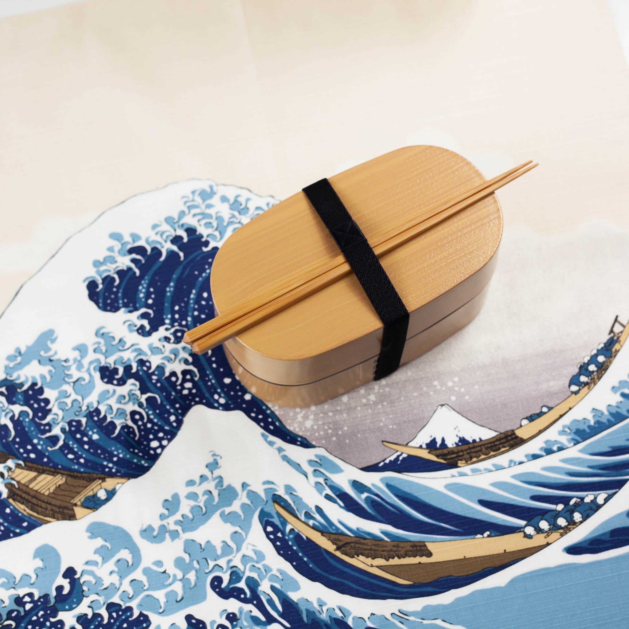 Arte Furoshiki 48cm | La gran ola frente a Kanagawa
