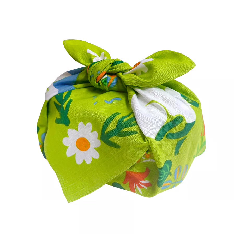 Cat's Garden Furoshiki | 50cm