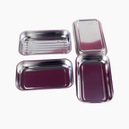 Kompaktes Bottich-Set aus Edelstahl