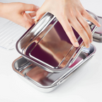 Kompaktes Bottich-Set aus Edelstahl