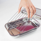 Kompaktes Bottich-Set aus Edelstahl