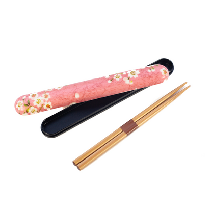 Sakura-Kaninchen-Essstäbchen-Set | Rosa