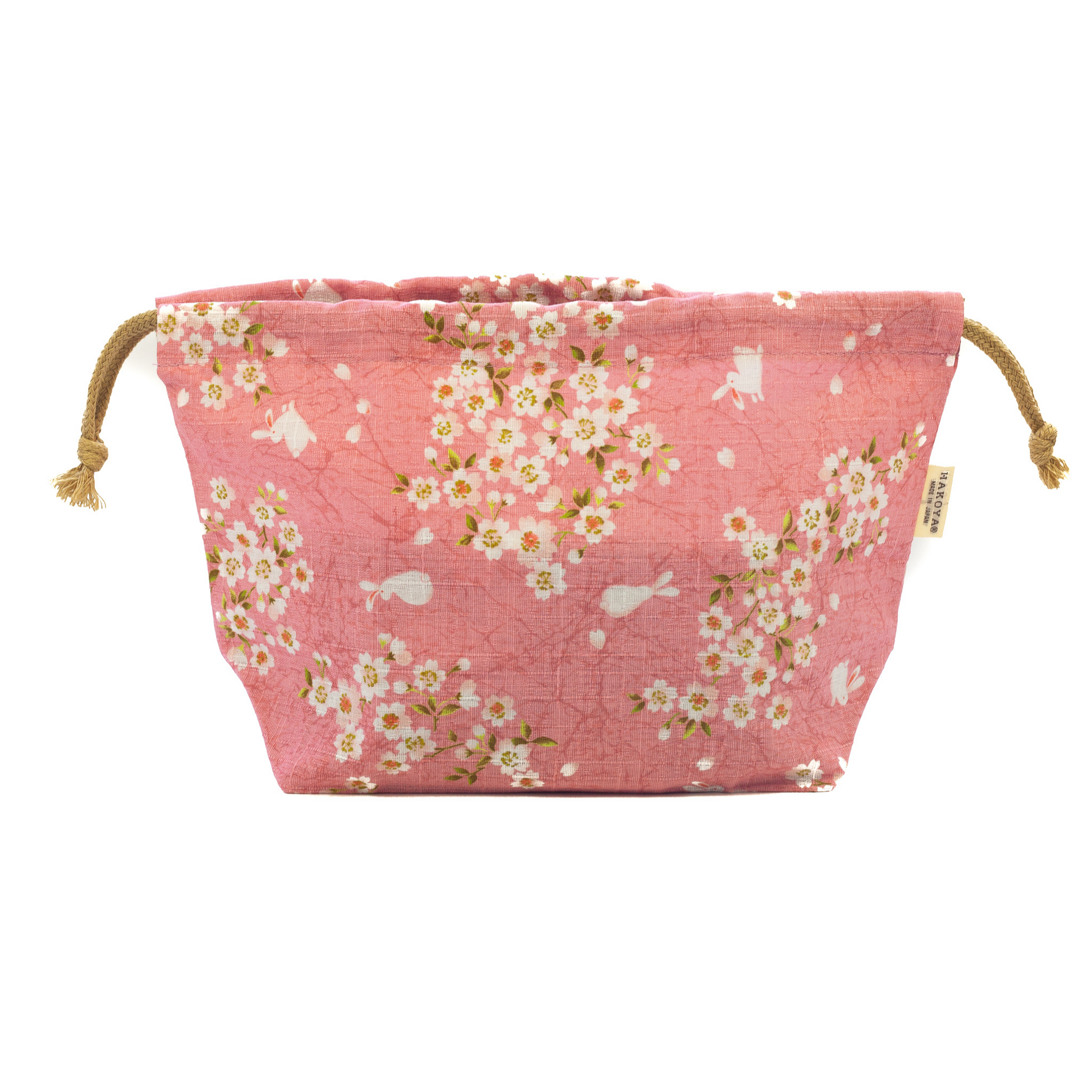 Cherry Blossom Japanese Drawstring Bag Women Party Kimono Makeup Coin Purse  Home Bento Box