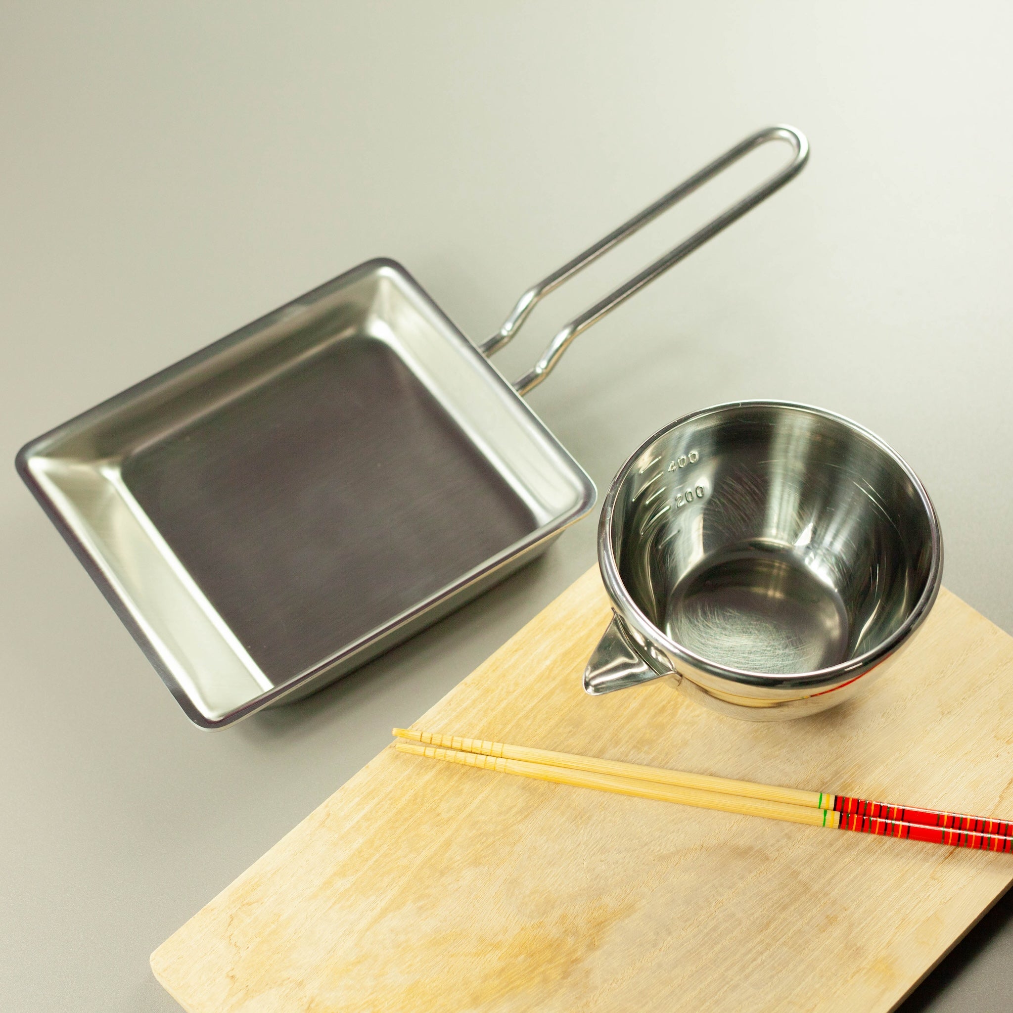 Stainless Steel Square Frying Pan (15x15cm)