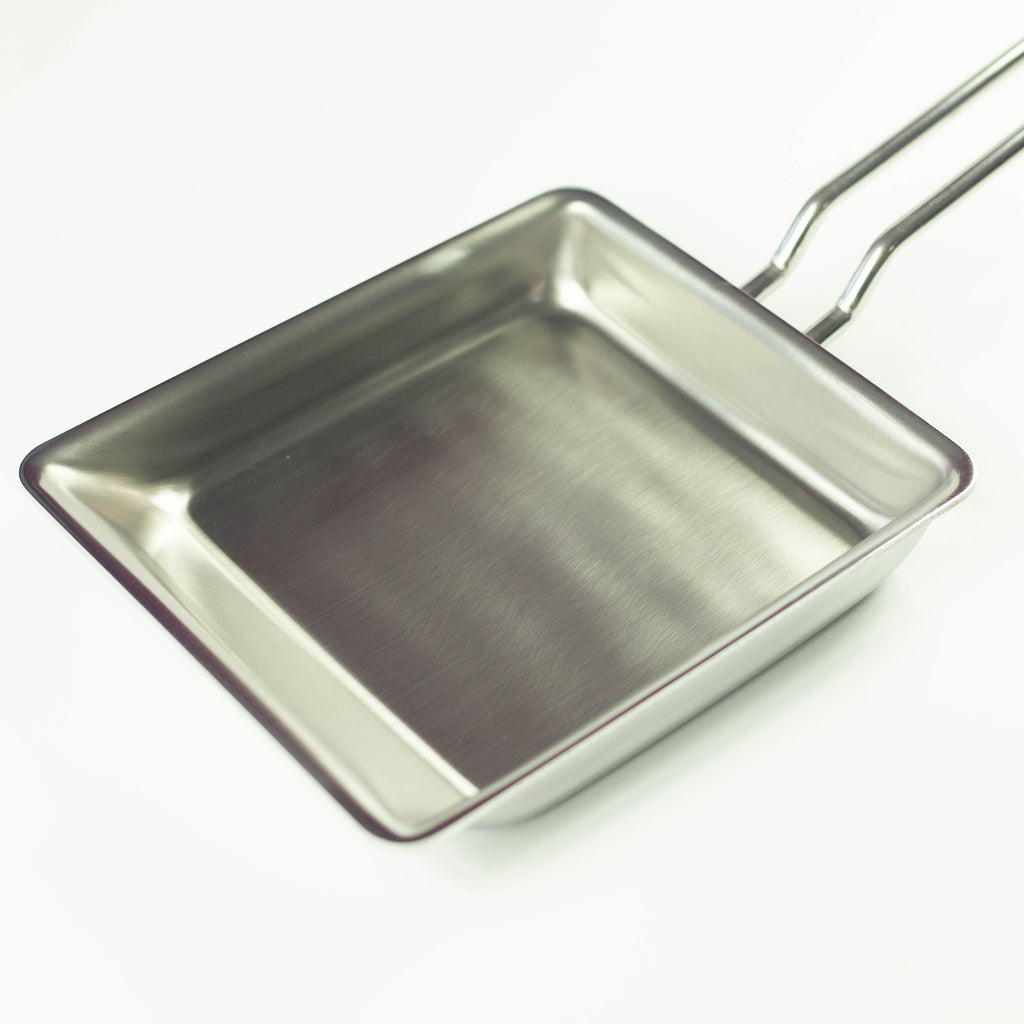Stainless Steel Square Frying Pan (15x15cm)