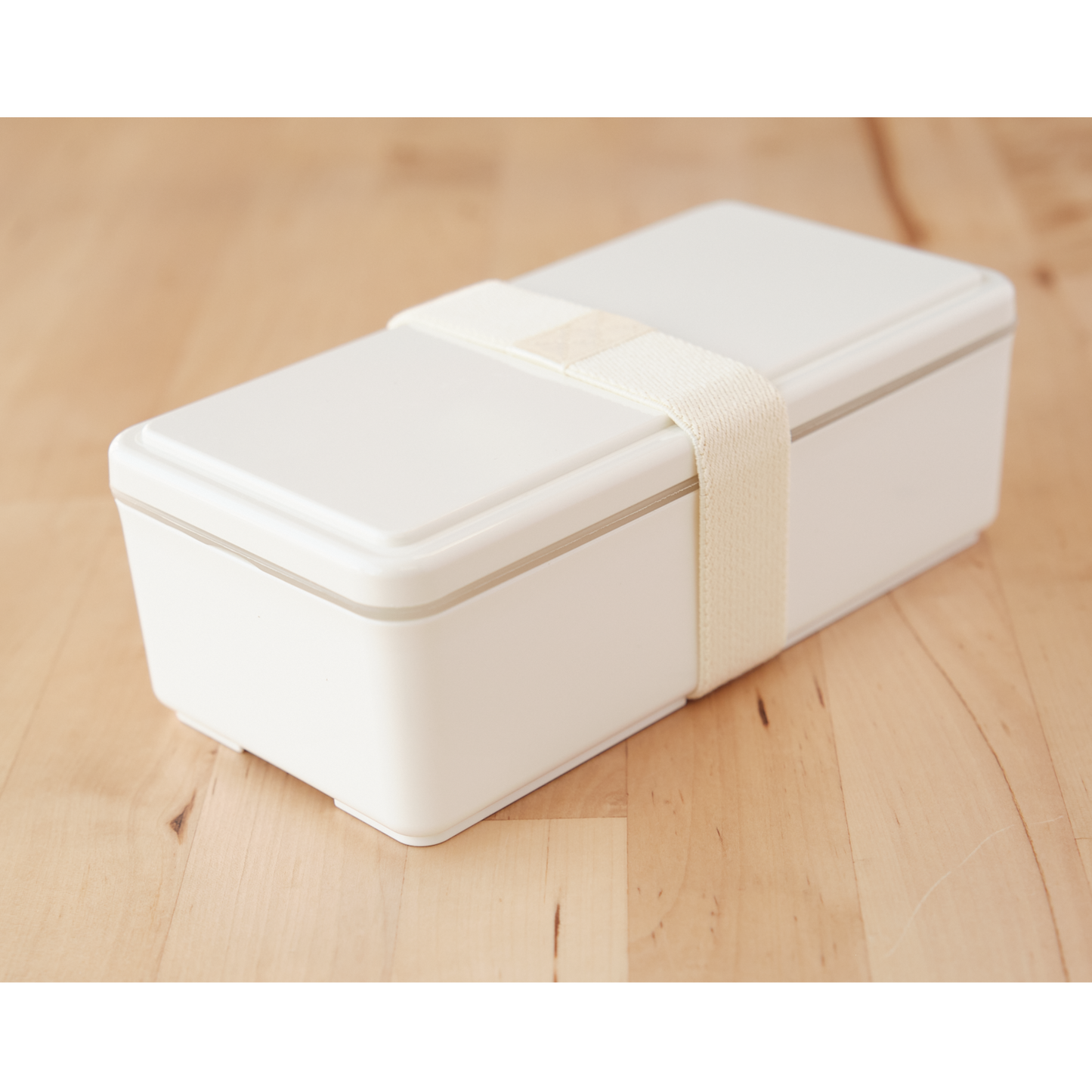Gel-Cool Rectangle Bento Box | Milk White (500mL)