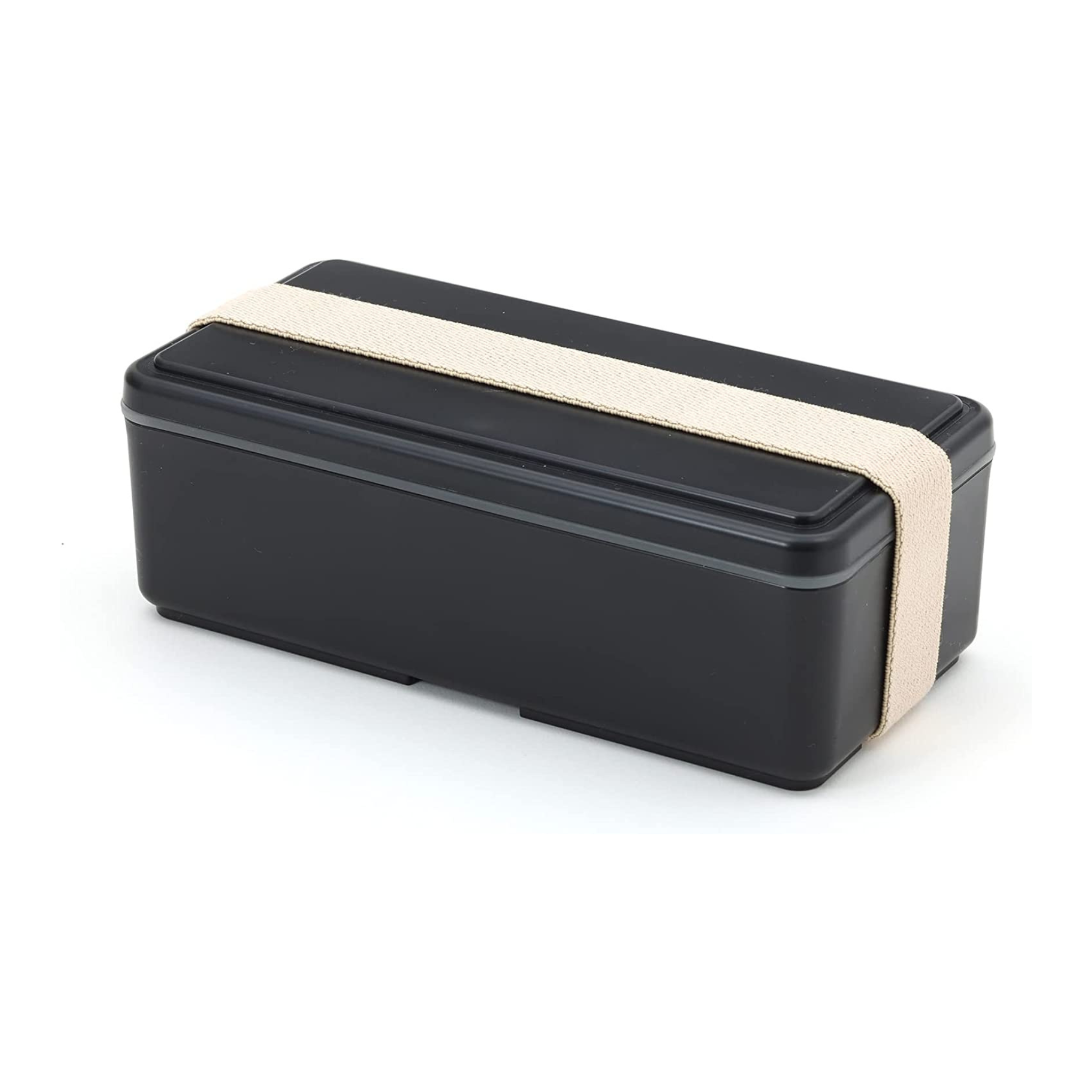 Bento rectangular de dos niveles con refrigeración por gel (1000 ml)