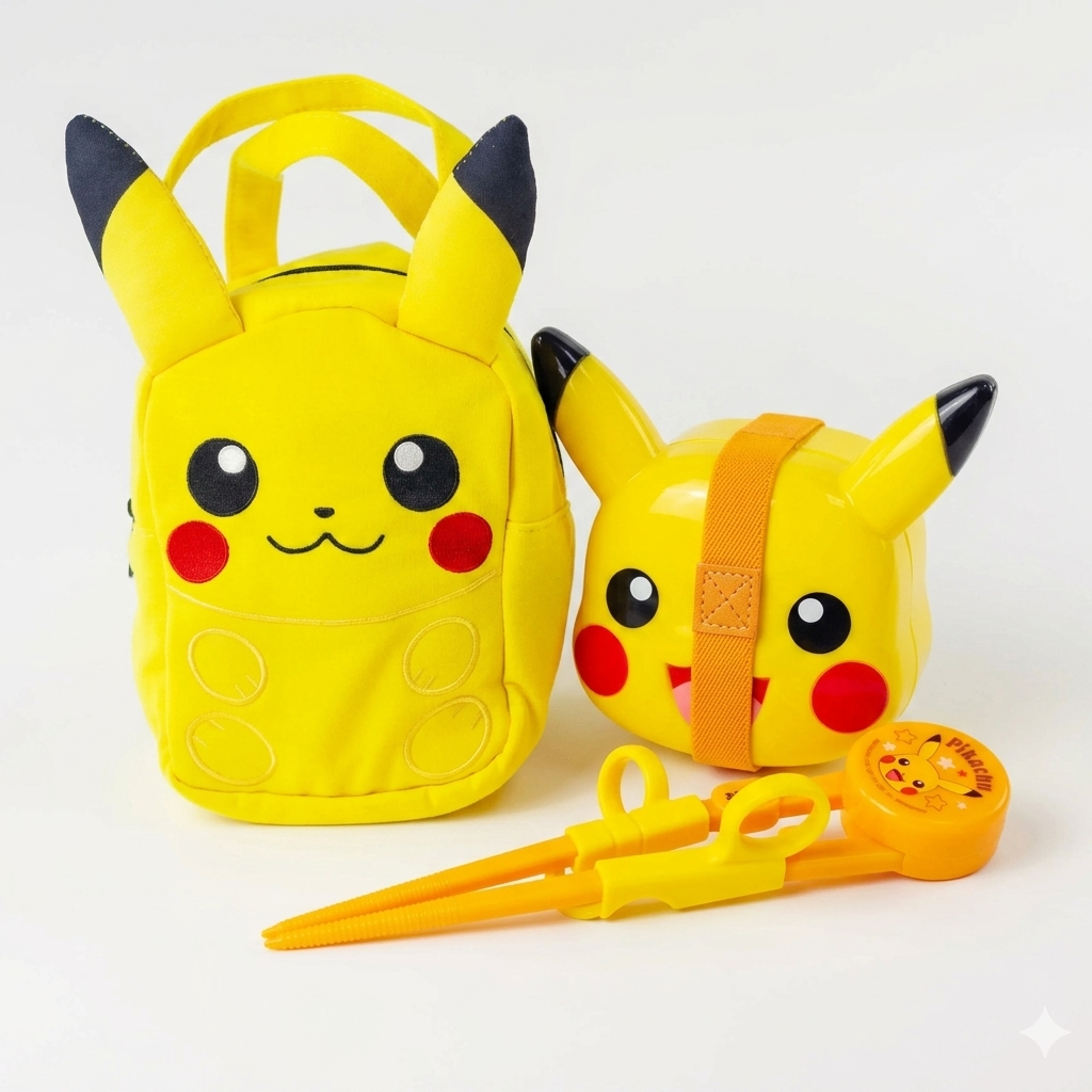 Pikachu 3D Kids Bento Bundle