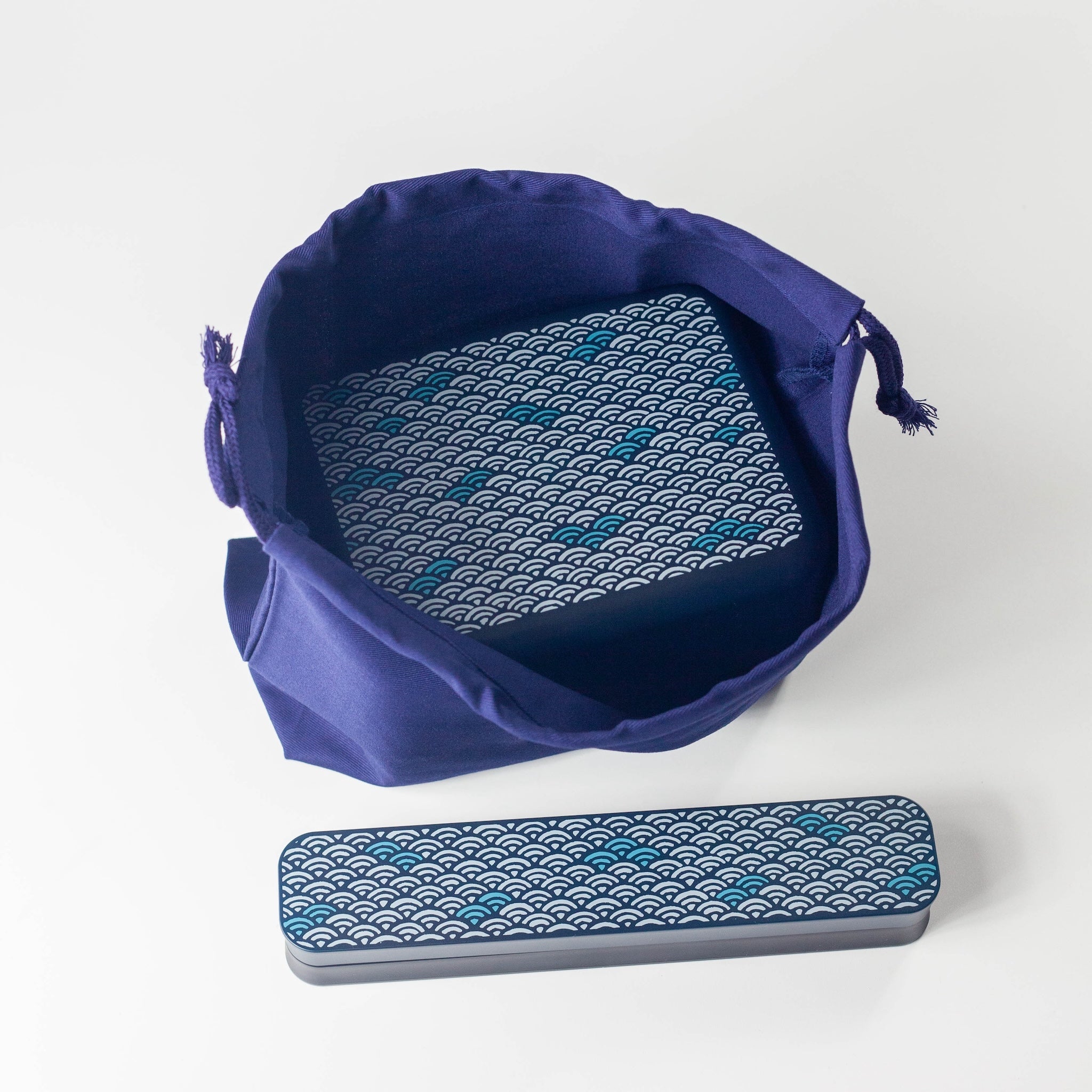 Bolsa de almuerzo con cordón | Azul marino