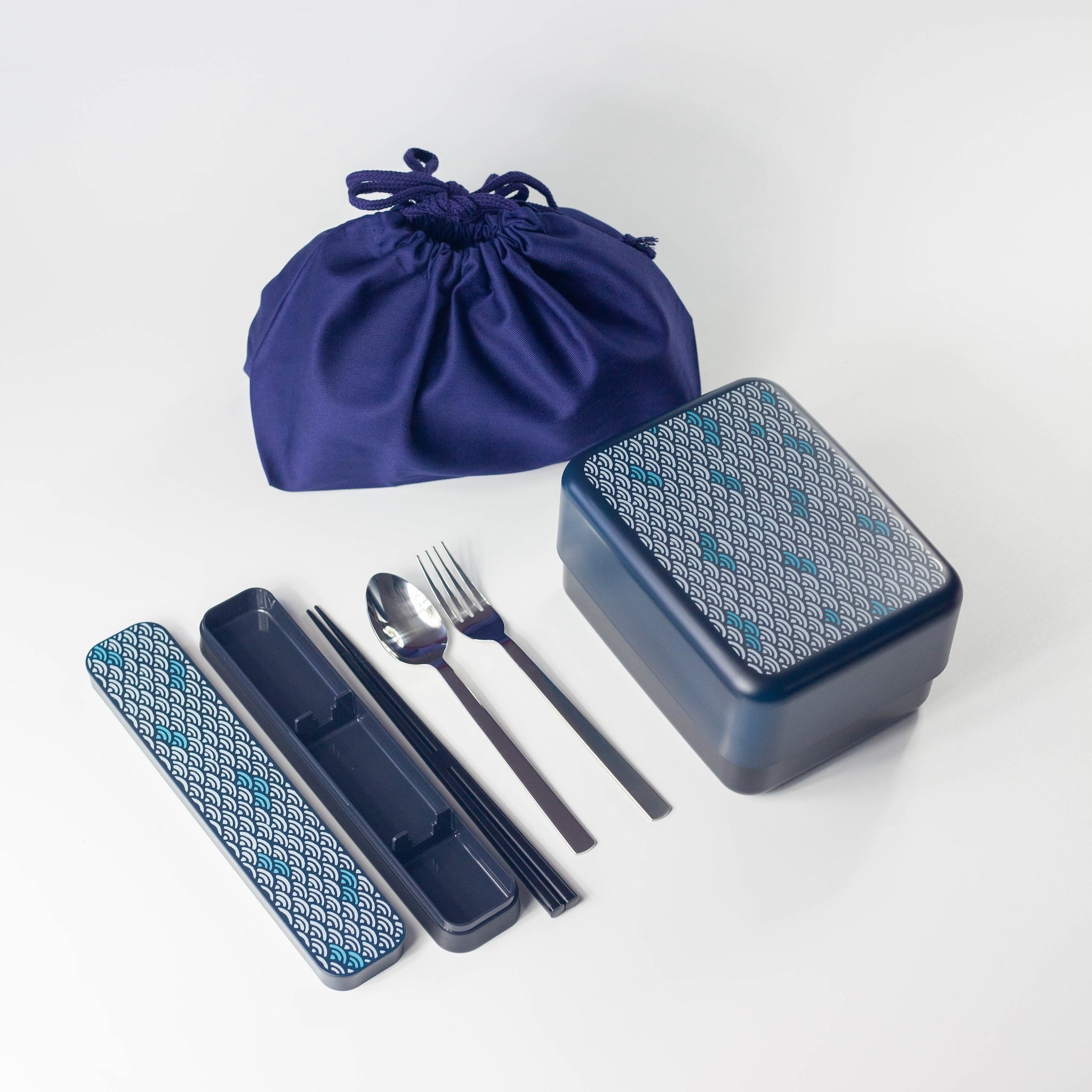 Paquete de bento Nami del océano azul
