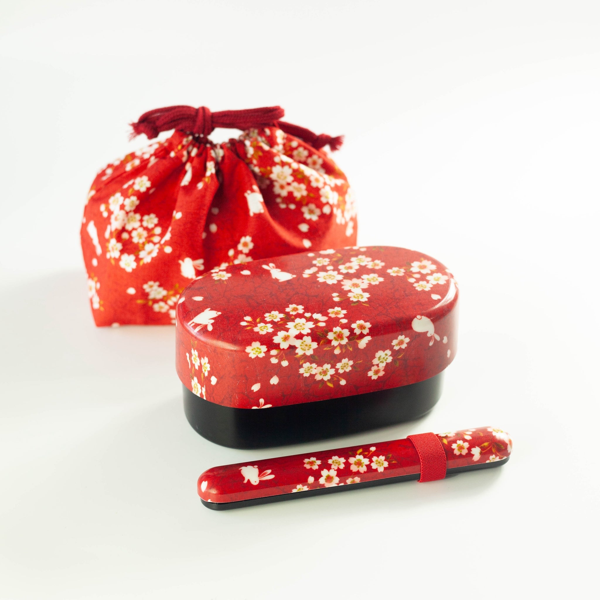 Paquete Bento Conejo Sakura | Rojo 