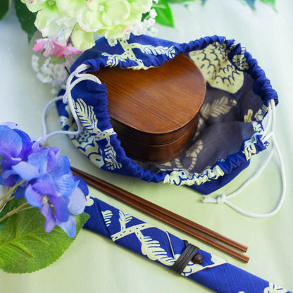 Original Bento-Paket | Chrysanthemenblau