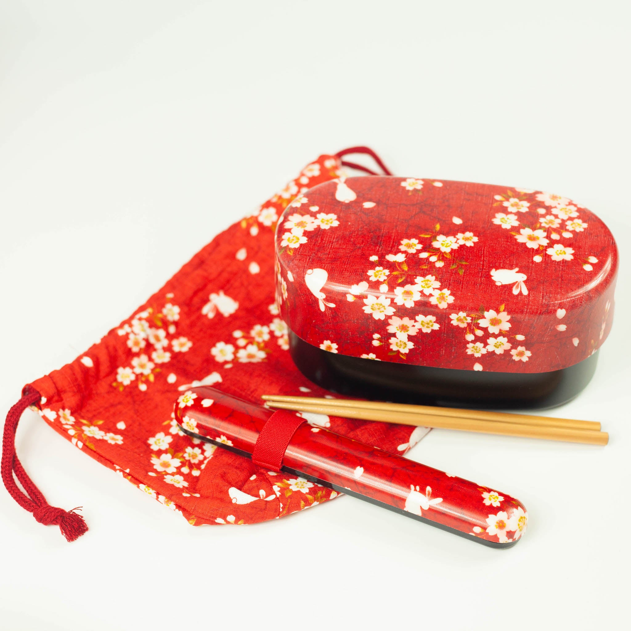 Paquete Bento Conejo Sakura | Rojo 