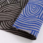 Furoshiki Reversible Isa Monyo 48cm | Nudo gris y azul 