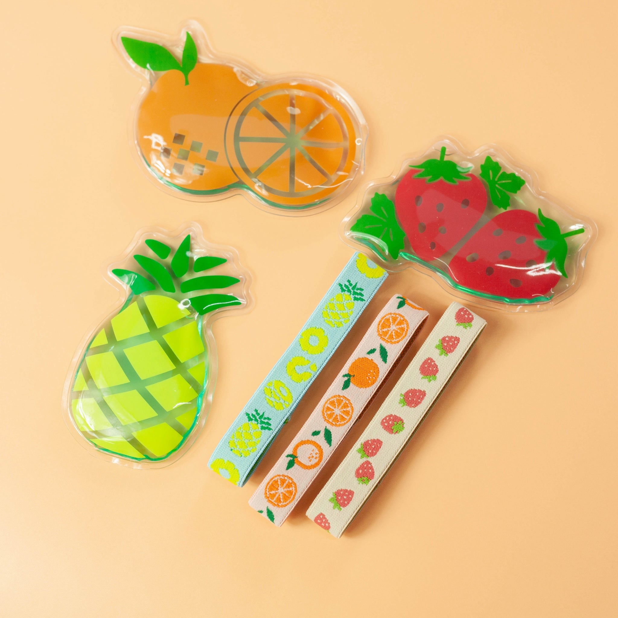 Set de bolsa de hielo y banda para el almuerzo | Frutas