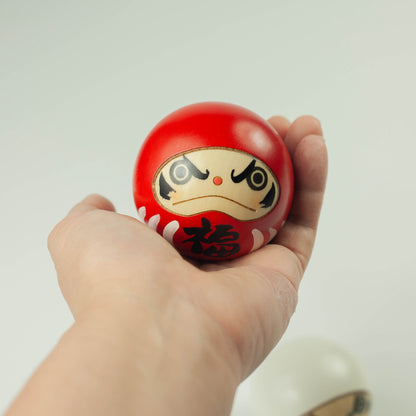 Kokeshi Wood Doll | Daruma Duo